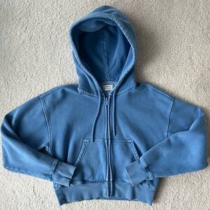 Aritzia Cozy Sweatfleece Boyfriend Boxy Zip Hoodie